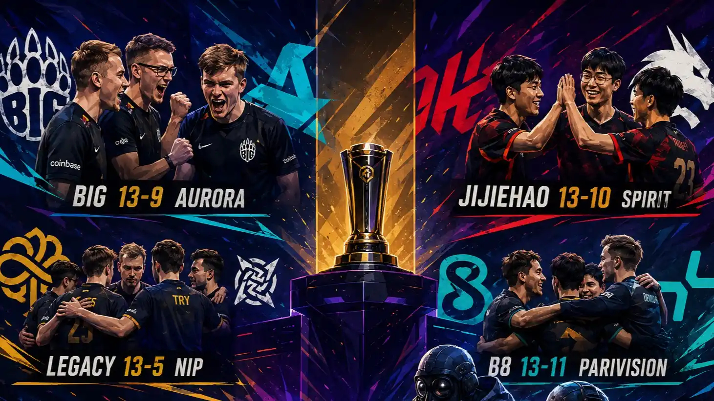 BO1 Matches Conclude as EWC 2026 Day One Ends with Major Upsets